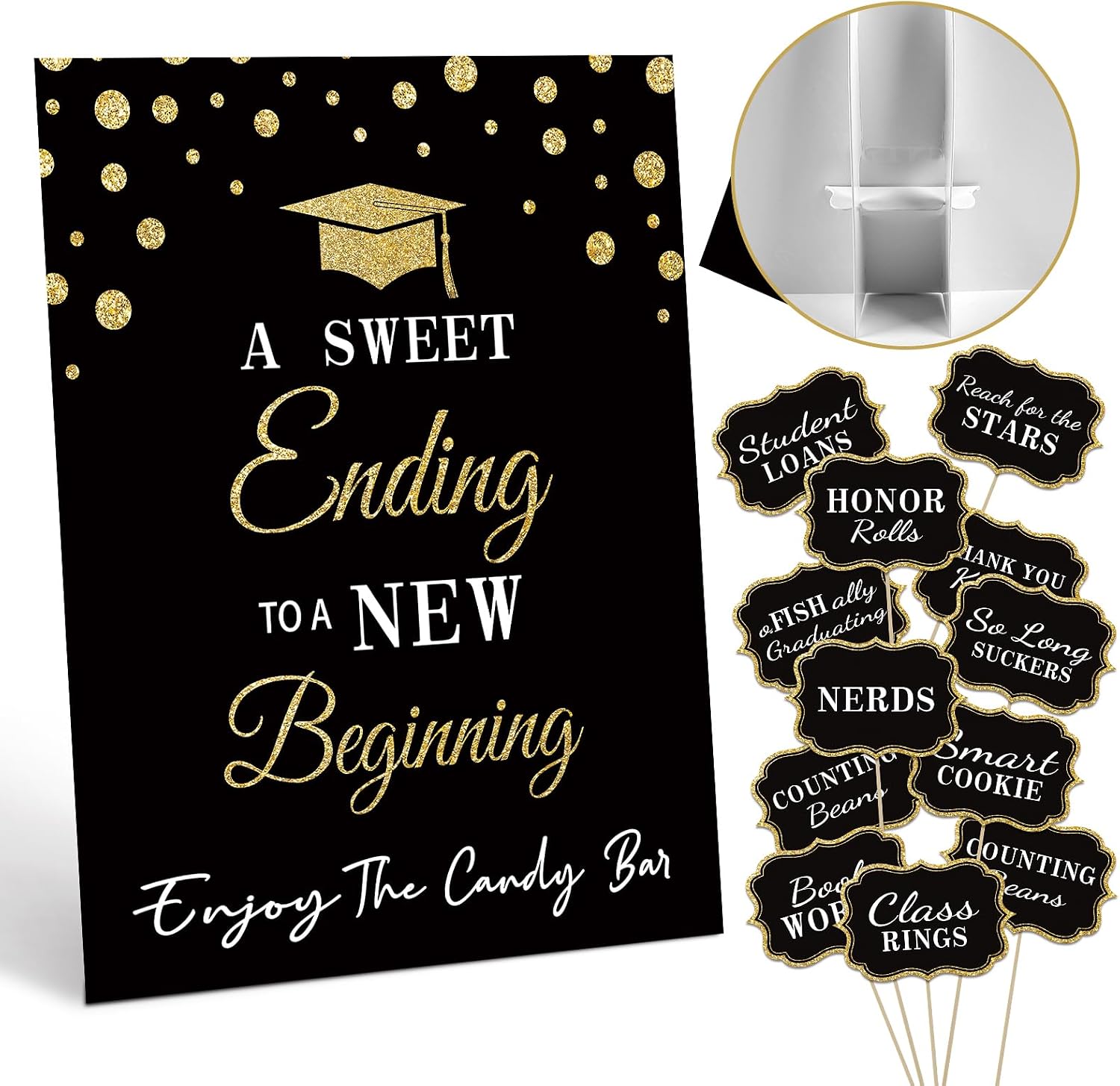 Graduation Candy Buffet Labels and Signs for Grad Party Decorations
