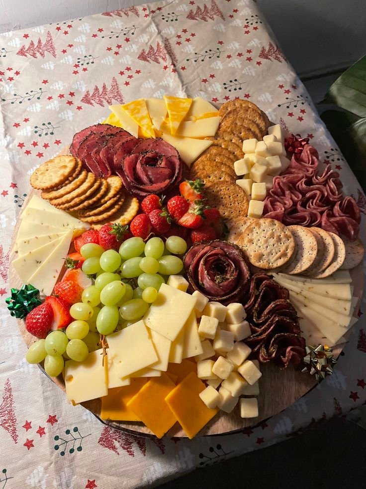 Classic charcuterie board for a holiday party gathering