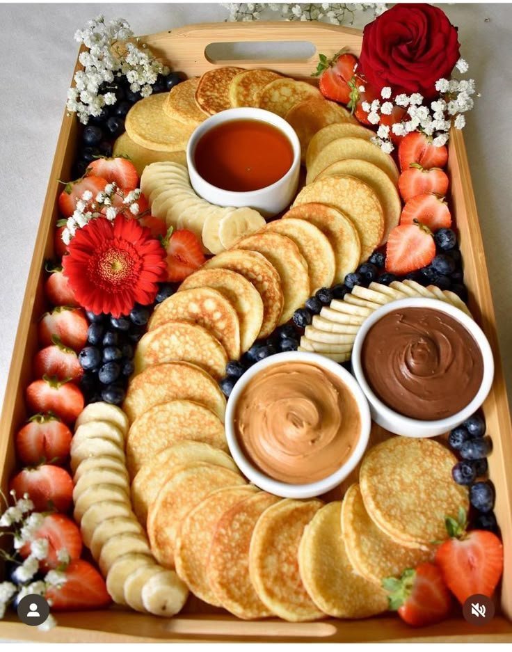 Grazing board with balanced salty, sweet and creamy elements