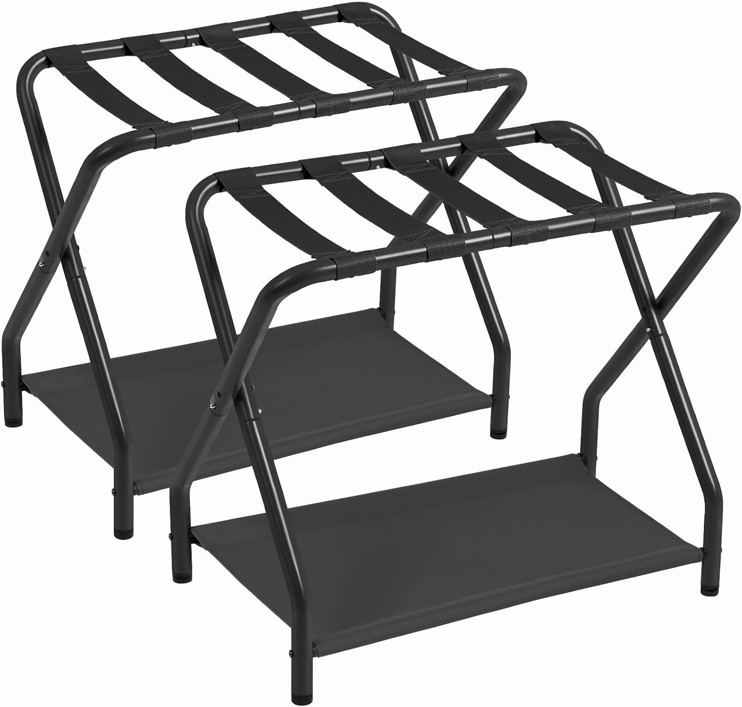 AMHANCIBLE Luggage Racks, Set of 2, Foldable Suitcase Stands for Guest Room
