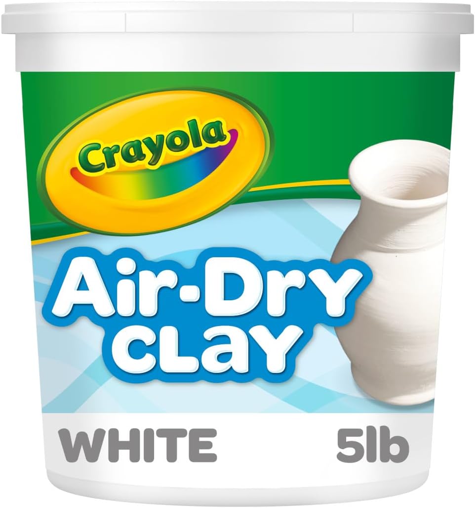 Crayola Air Dry Clay, 5 Lb, Natural White Modeling Clay