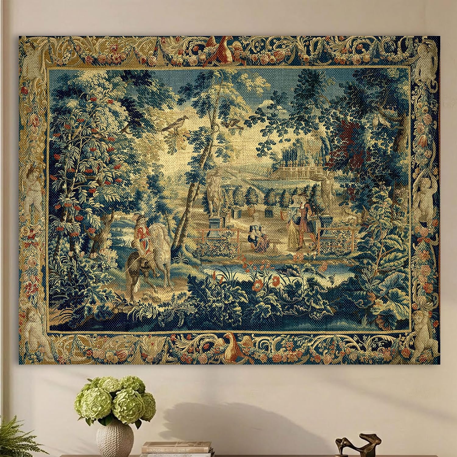 LATETOMT Antique European Tapestry Wall Decor, 78.7 x 56 Inch