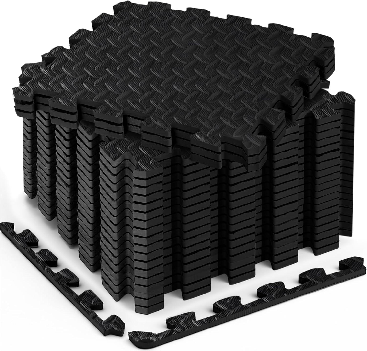 EVA Foam Floor Tiles, 18 Pcs, Puzzle Exercise Mat Set for Gym