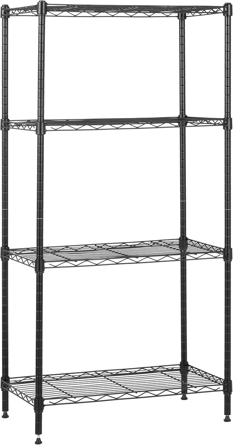 Amazon Basics 4-Shelf Steel Wire Storage Shelving Unit