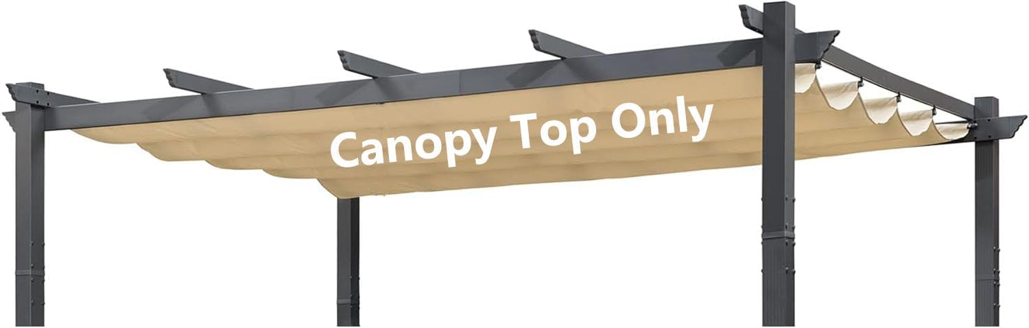 Pergola Shade Cover Replacement Canopy Top for 10 x 13 Ft 6-Bar Pergola Frames