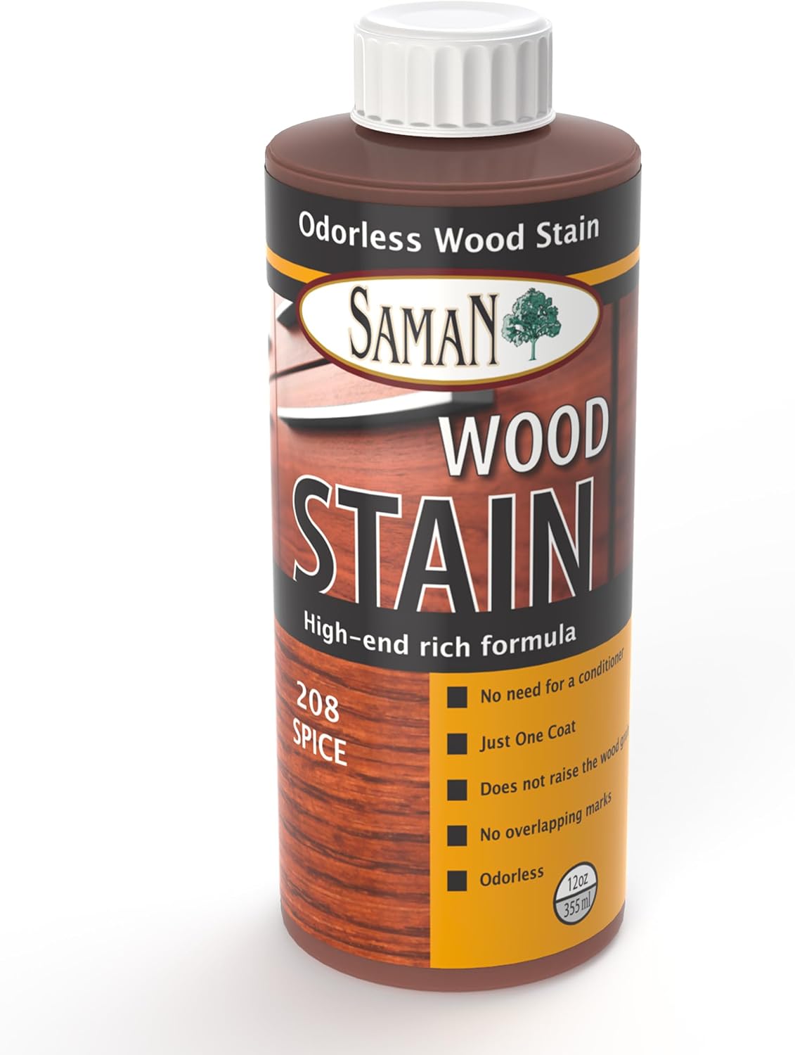 SamaN Interior Water-Based Wood Stain, Natural, for Furniture and Paneling