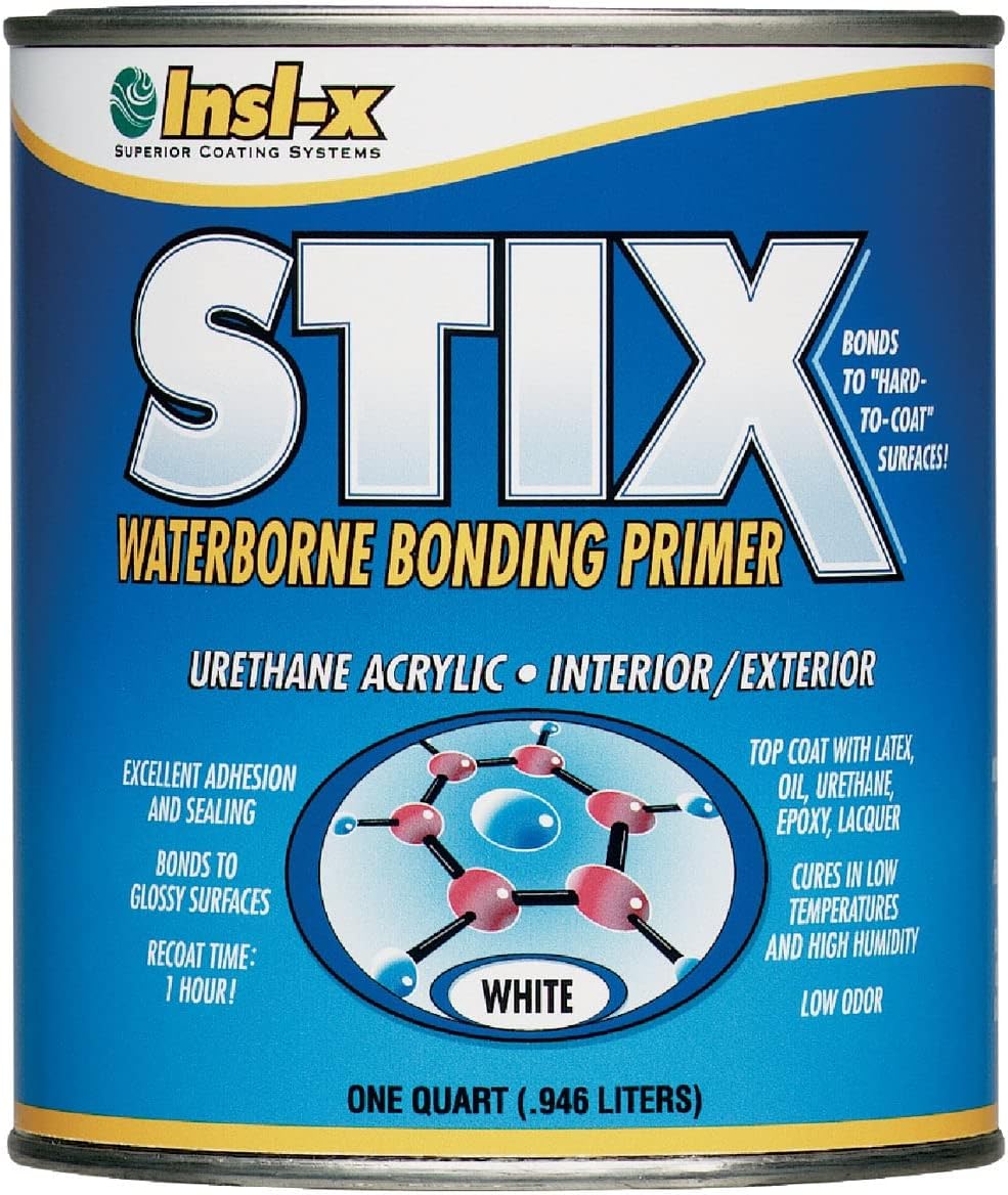 Insl-X Stix Waterborne Bonding Primer, White, 1 Quart