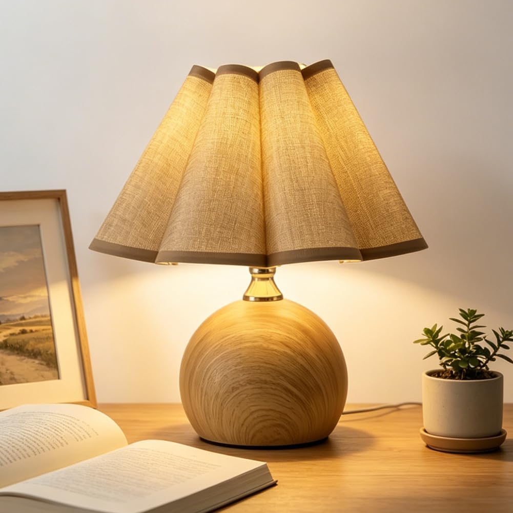 Small Vintage Lamp Mini Cute Table Lamps for Kitchen Counter Nightstand