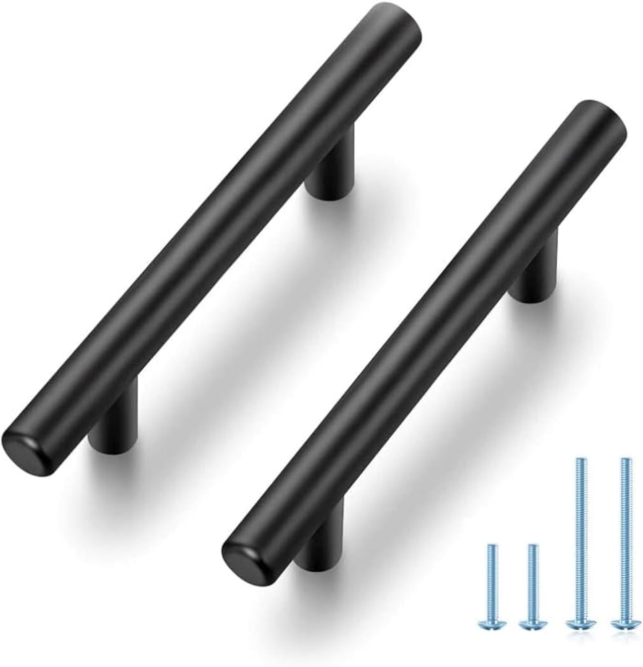 JOY DECOR Matte Black Cabinet Pulls, 3 Inch Hole Center, 30 Pack