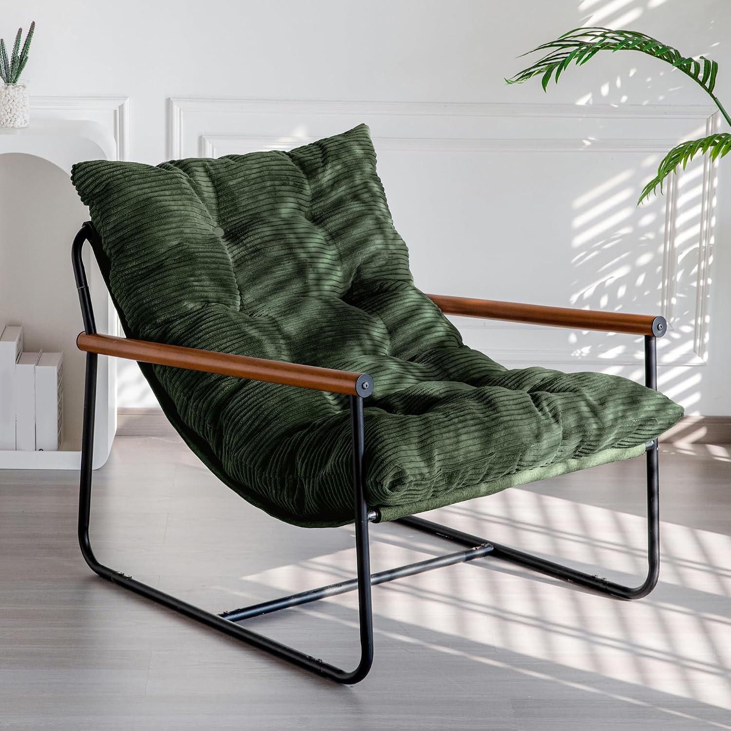 MAXYOYO Modern Accent Chair with Metal Frame, Comfy Living Room Chair