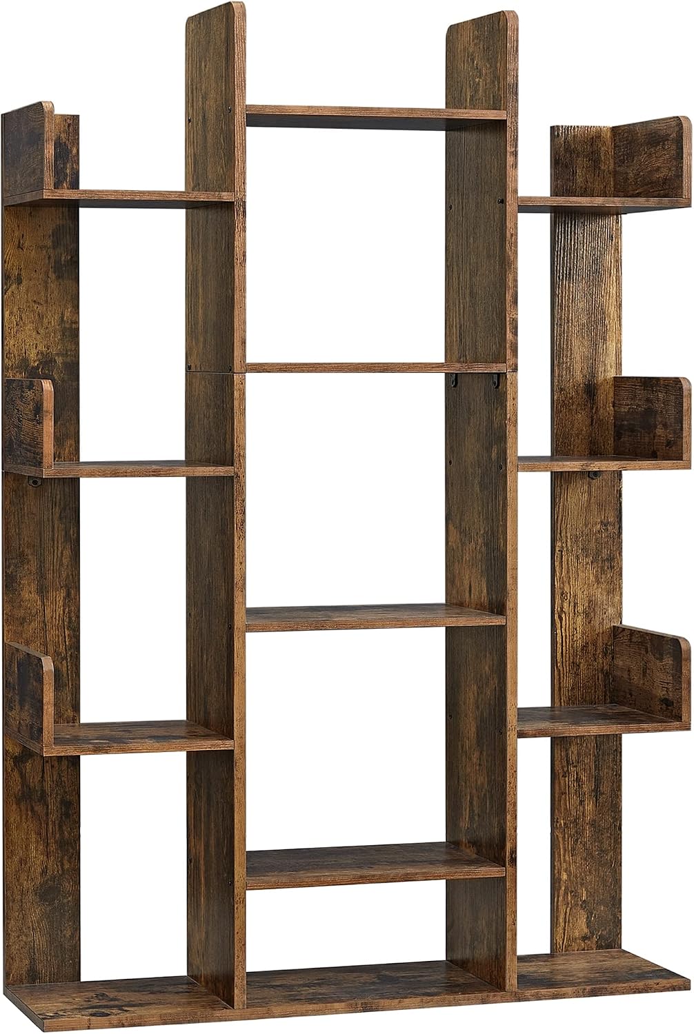 VASAGLE Bookshelf with 13 Storage Shelves, 9.8 x 33.9 x 55.1 Inch