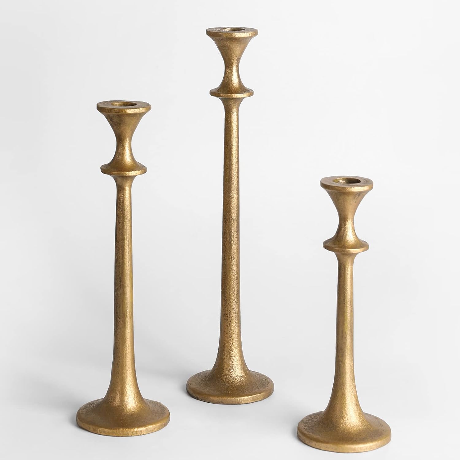 Iron Taper Candle Holder Set of 3, Decorative Candle Stand
