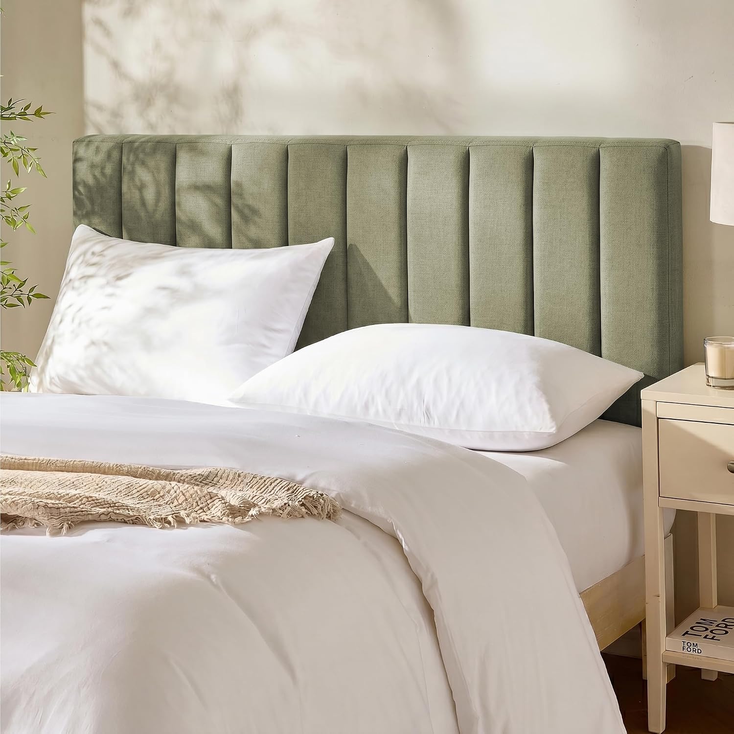 Hearth and Harbor Wall Mounted Queen Headboard, Bed Headboard Only