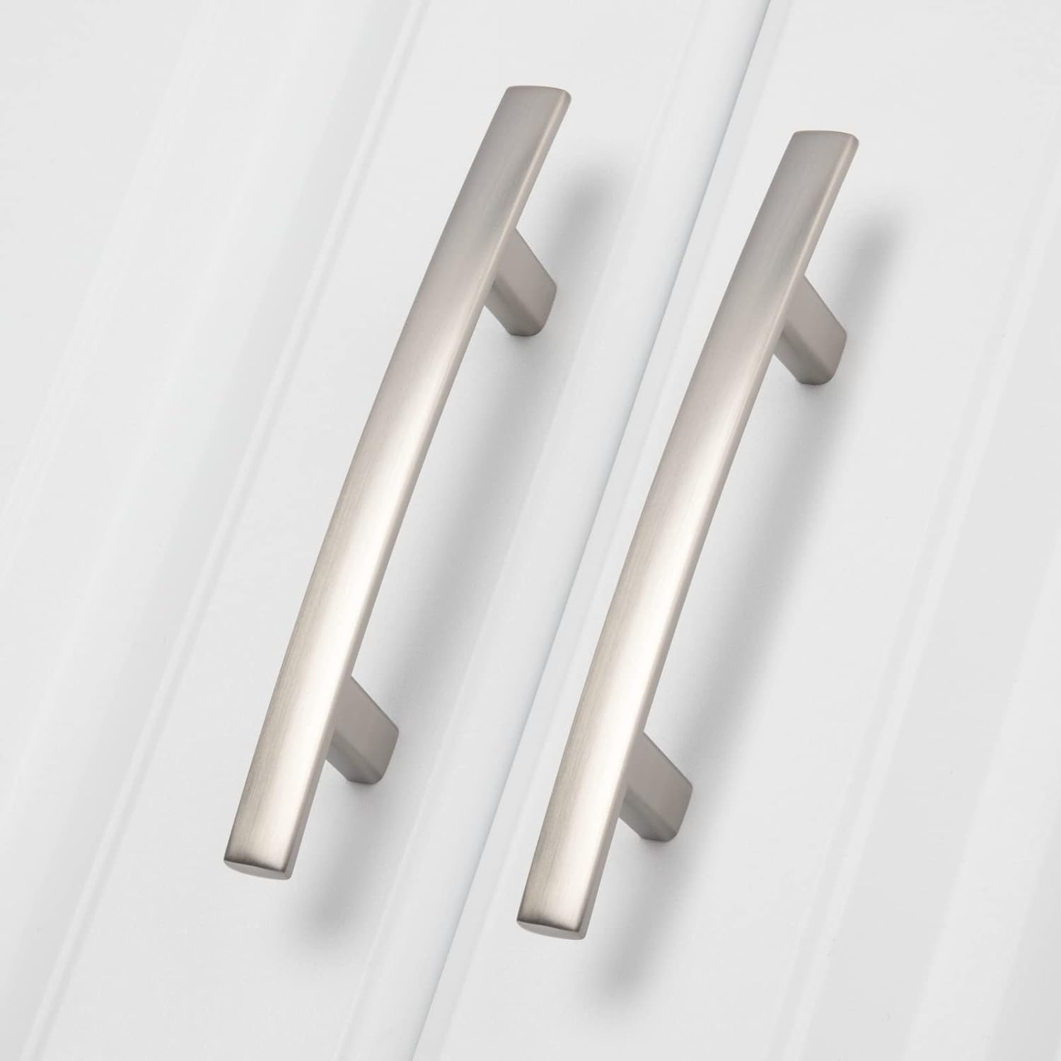 homdiy 20 Pack Brushed Nickel Cabinet Pulls, Solid Zinc Alloy, 3 Inch Hole Center