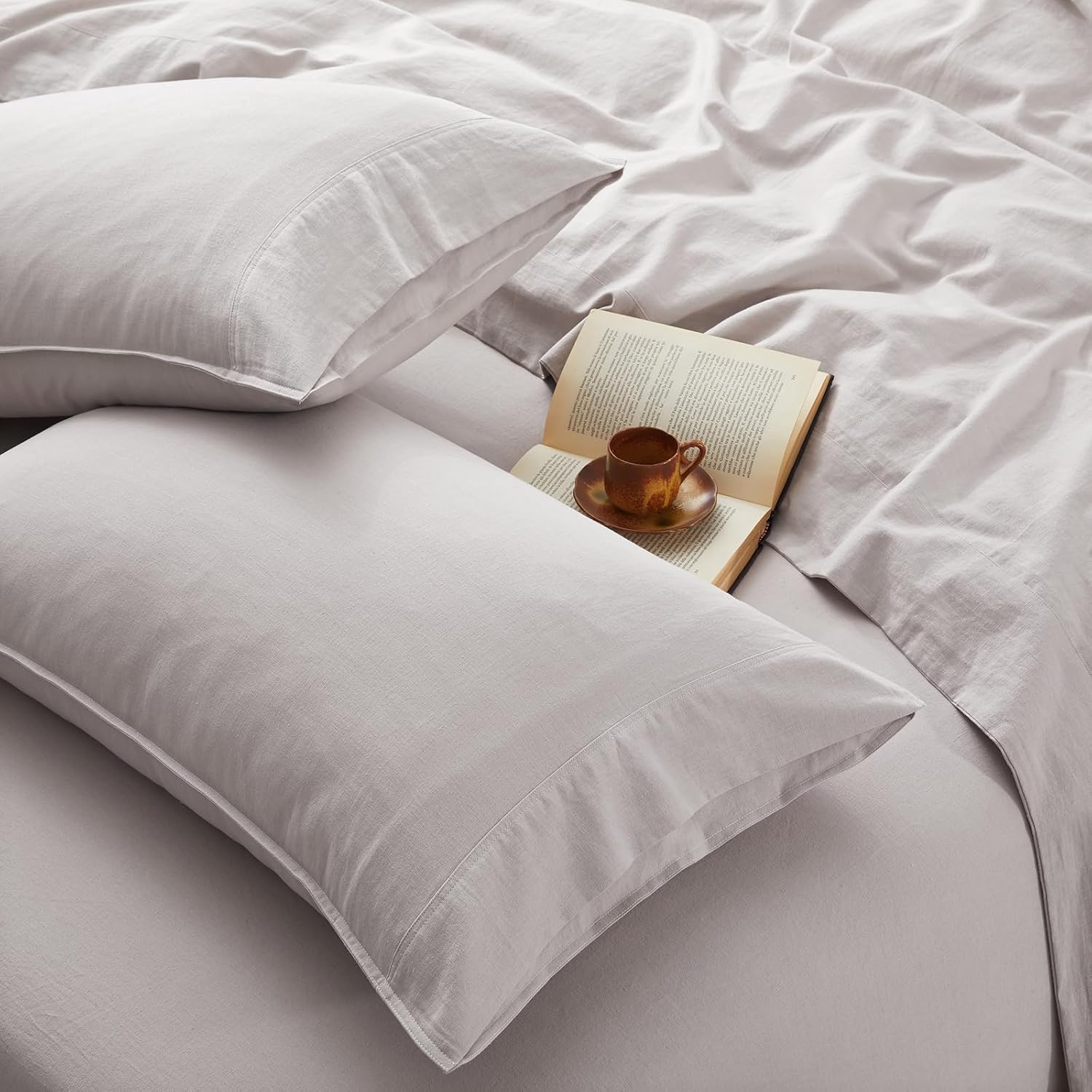 100% Organic Linen Queen Sheet Set for Hot Sleepers