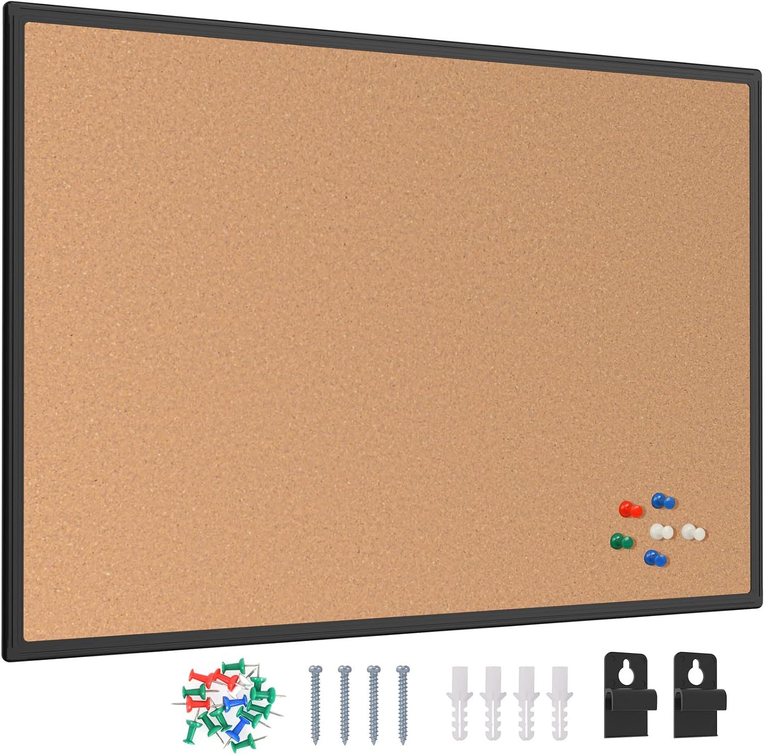 Framed Cork Bulletin Board, 20x30