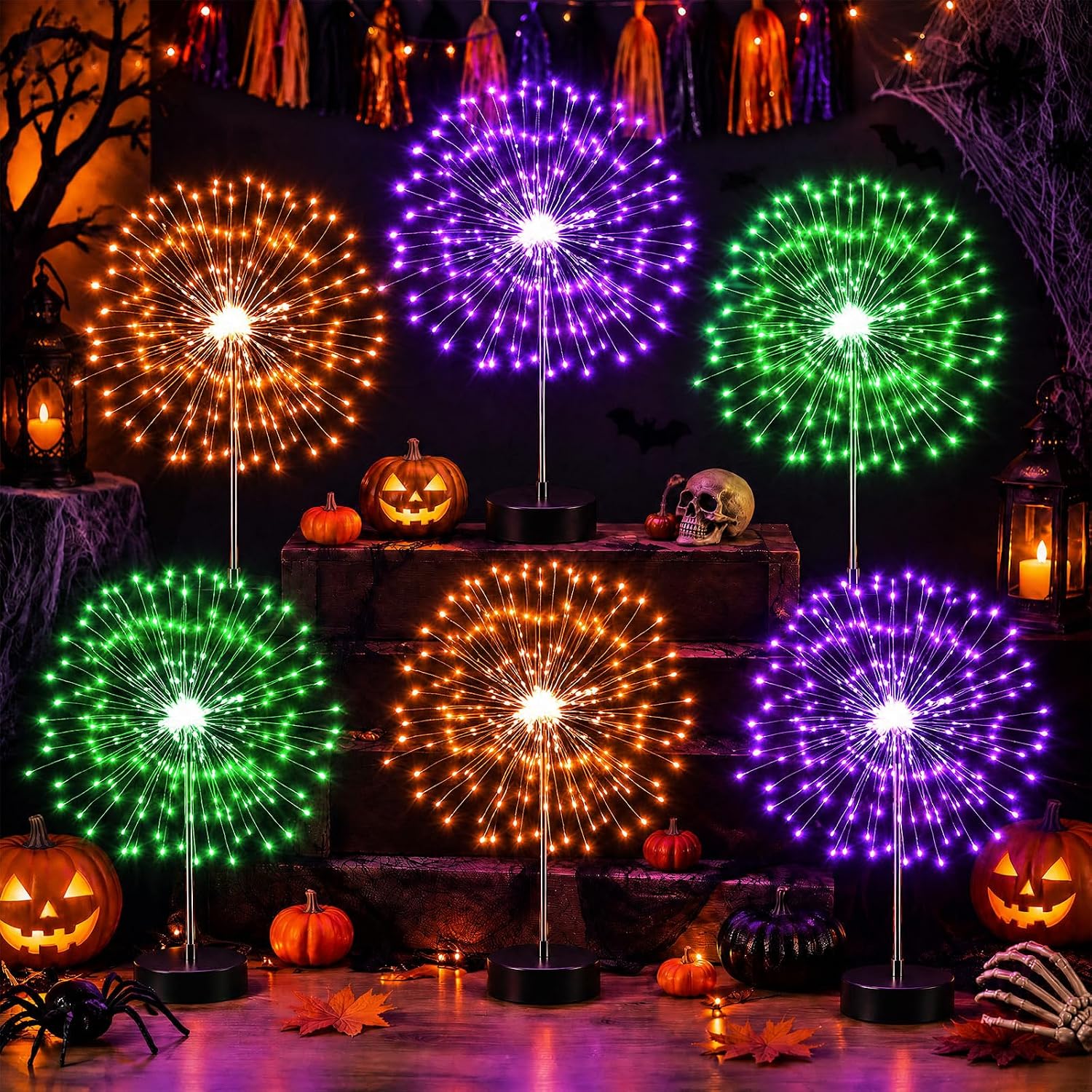 LED Firework Sparkler Centerpiece Light