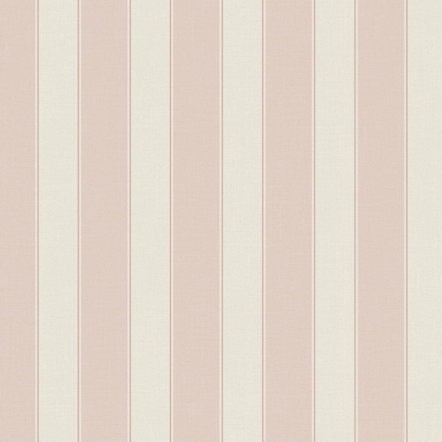 Pink and White Cream Striped Wallpaper Peel and Stick Girls Nursery Self-Adhesive Removable Waterproof Wallpaper for Bedroom Kitchen Bathroom (Blush, 17.32