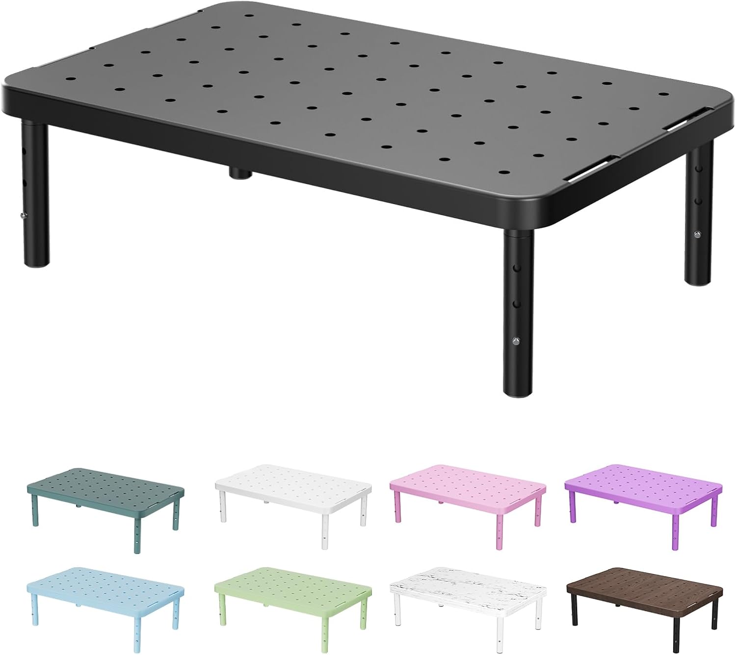 WALI Adjustable Monitor Stand Riser for Desk, Holds up to 44 lbs