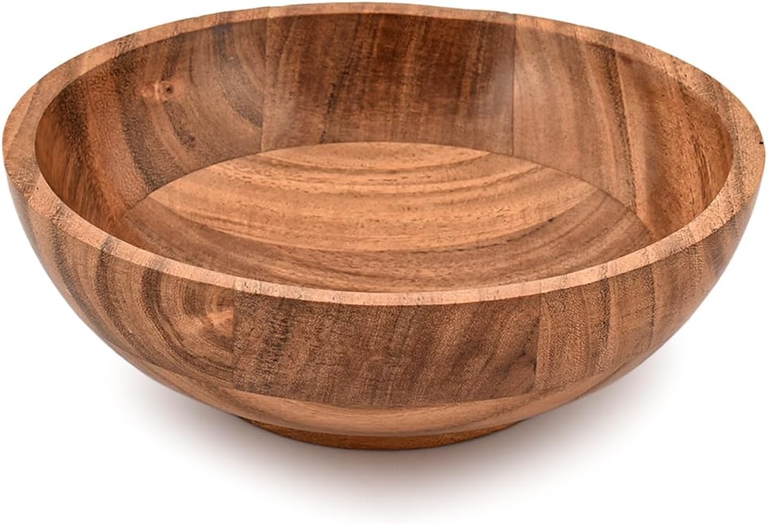 Kaizen Casa Hand Carved Acacia Wood Decorative Bowl