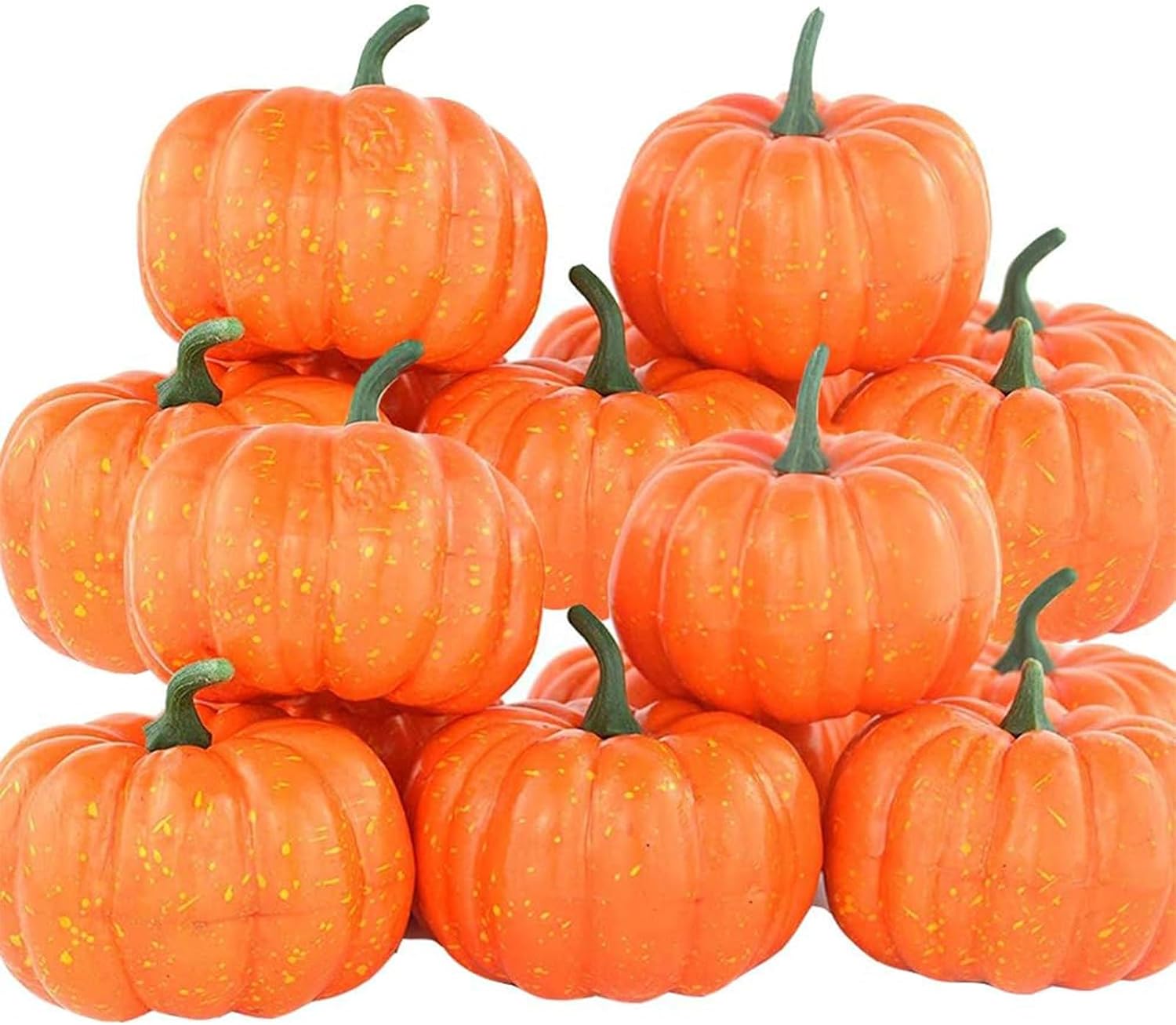 ShellKingdom Artificial Mini Pumpkins for Fall and Halloween Decor
