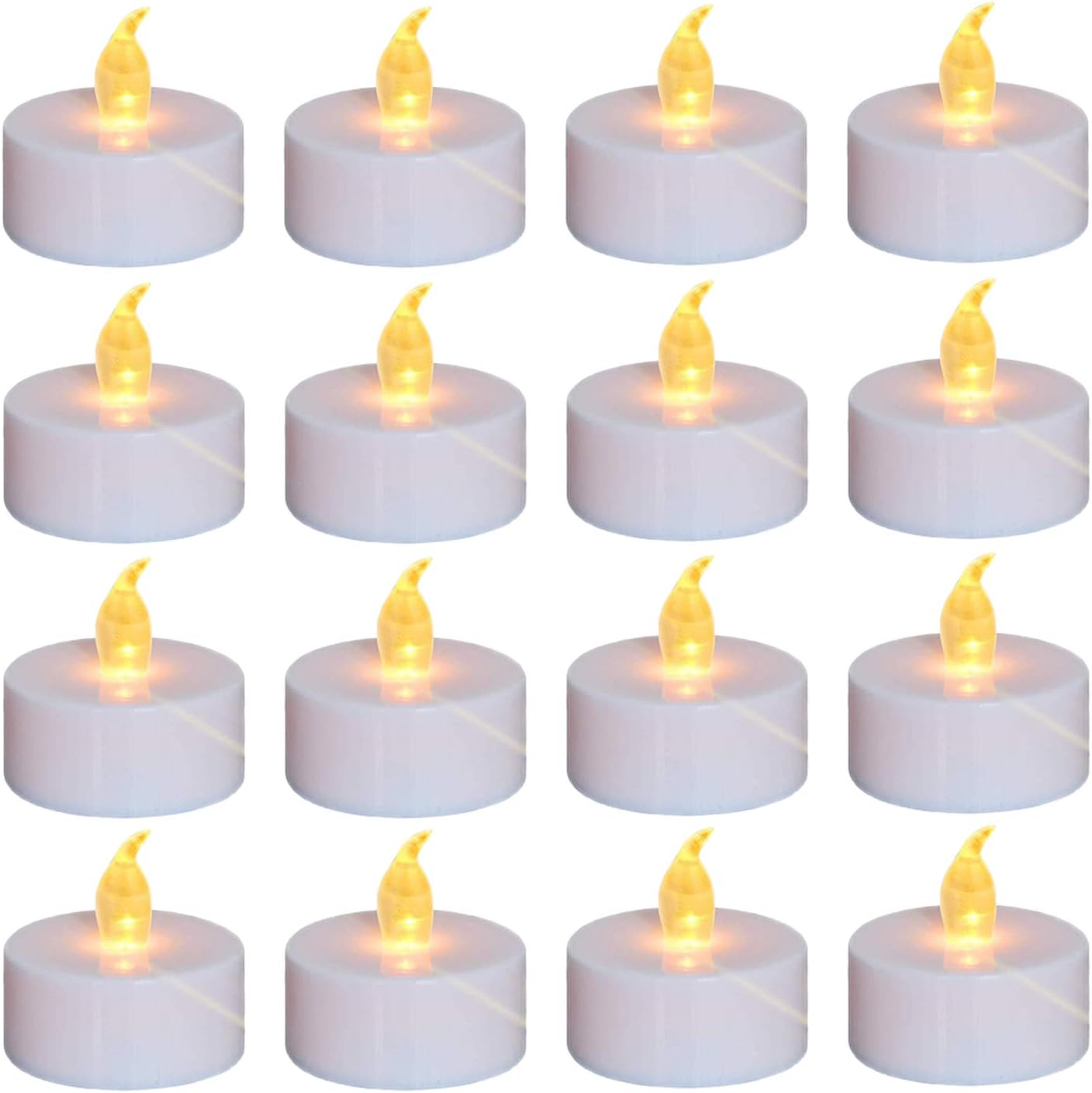 Nancia 100 Pack Flameless LED Tea Light Candles, Battery Powered