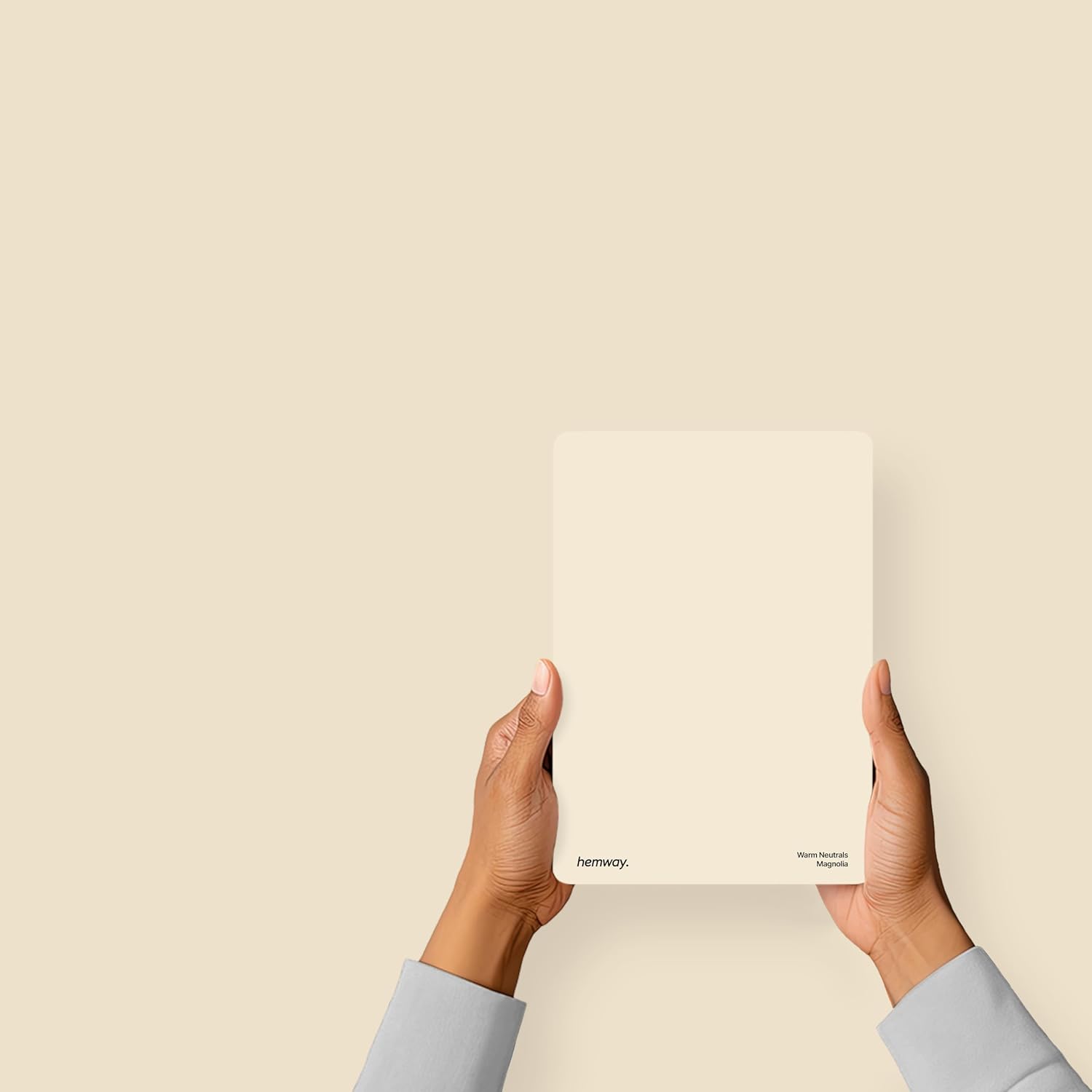 Hemway Peel and Stick Interior Paint Sample, Magnolia, A5 Damage-Free