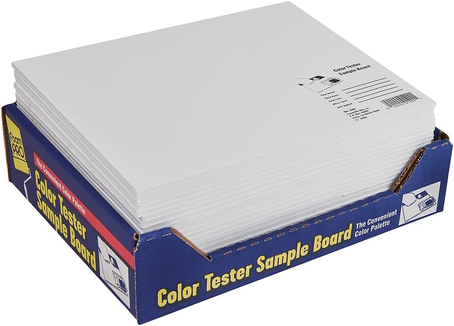 FoamPRO Color Tester Sample Boards for Comparing and Matching Paint Colors