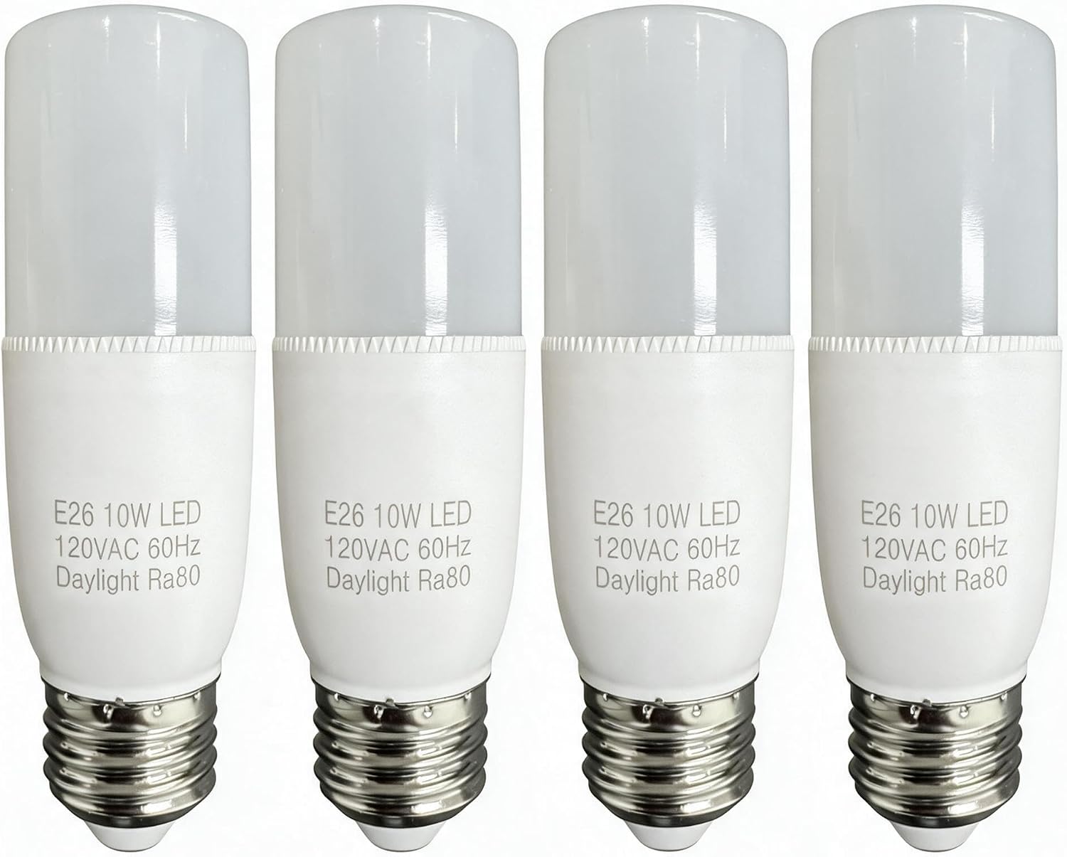 LED Replacement Bulbs, 10W (60W Equivalent), Soft White 2700K, E26, 4 Pack