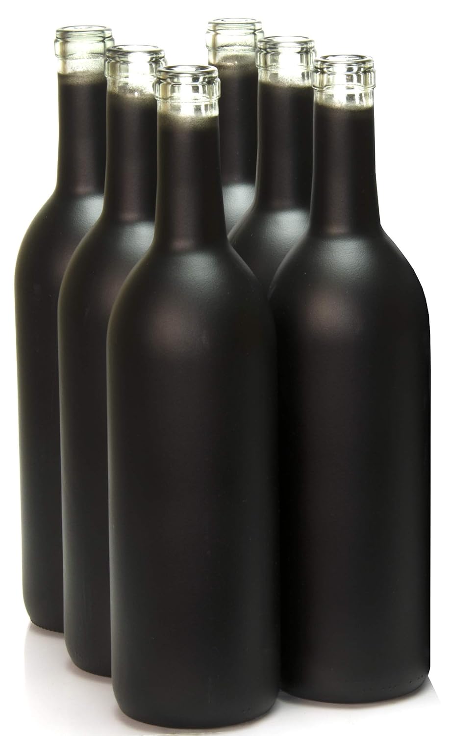North Mountain Supply 750 ml Glass Bordeaux Wine Bottles, Case of 6