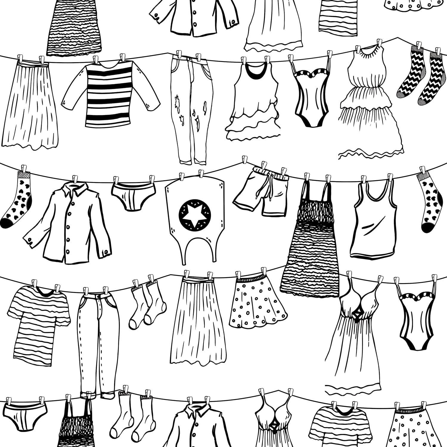TOARTi Laundry Room Peel and Stick Wallpaper Contact Paper
