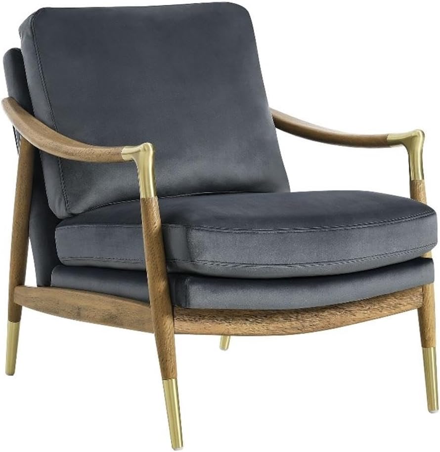 Modway Langford Stain-Resistant Performance Velvet Armchair, Mid Century Modern