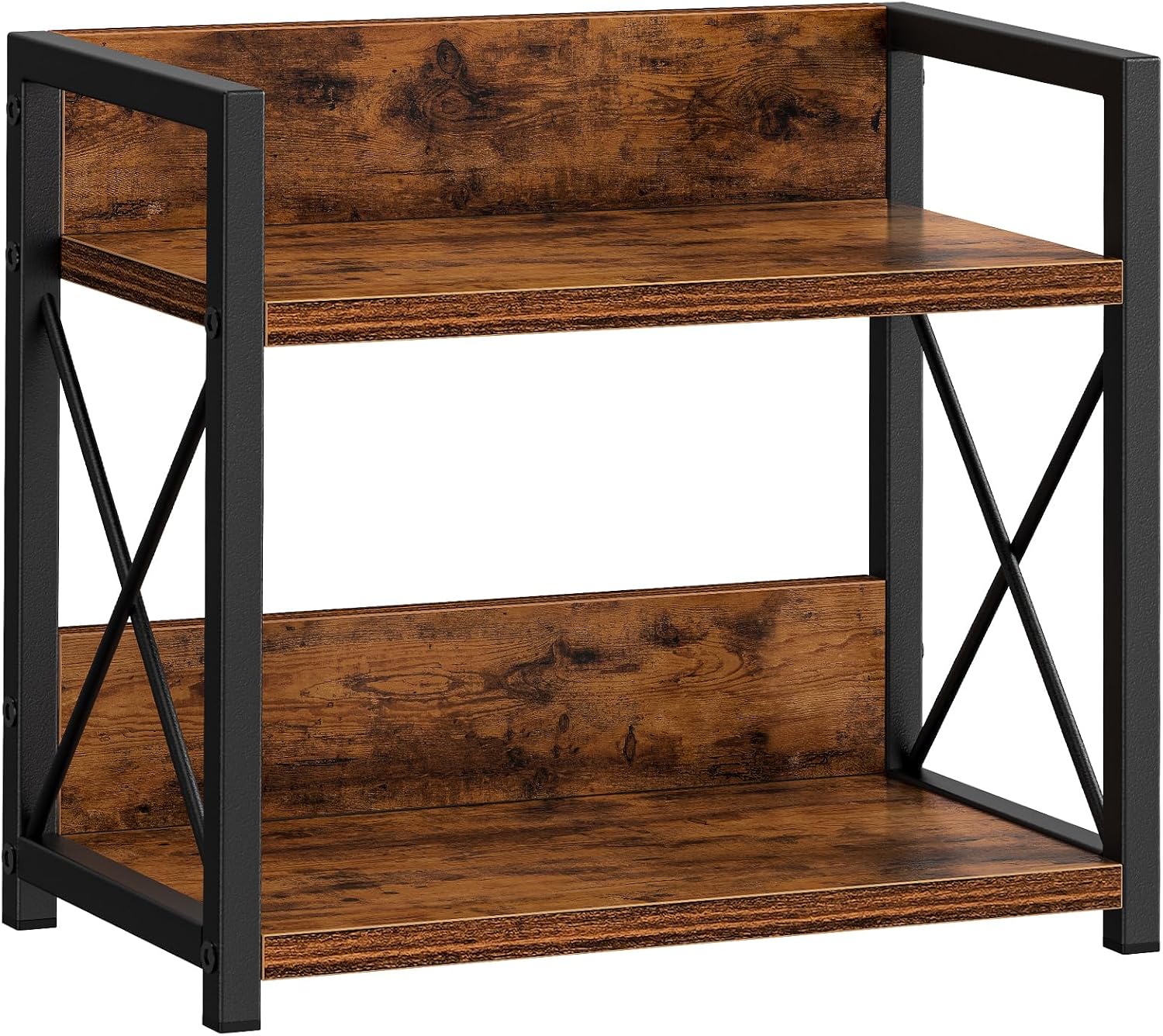Giikin 2 Tier Countertop Shelf Organizer, Kitchen Spice Rack, Wood and Metal