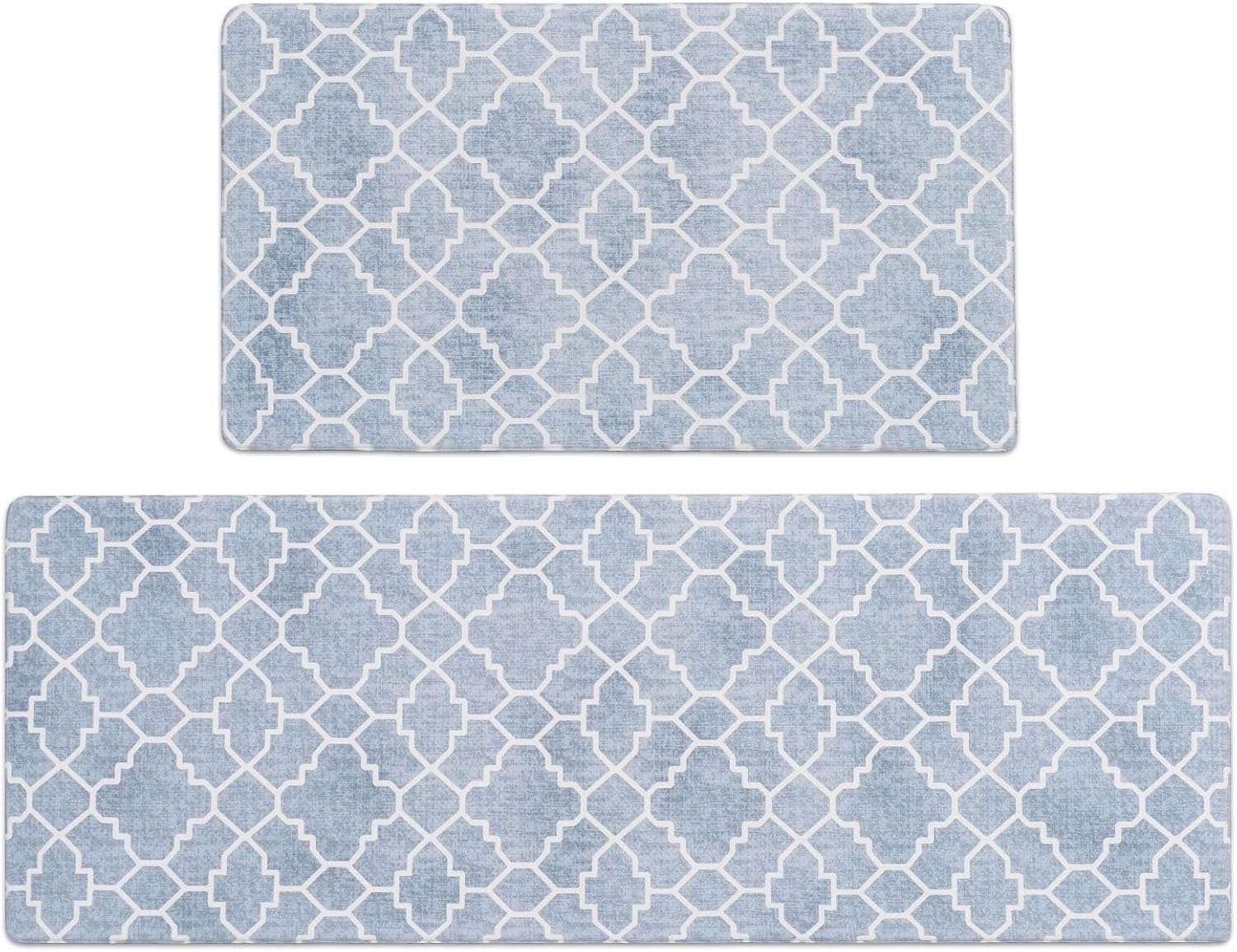 FRESHMINT Anti-Fatigue Kitchen Mat Set of 2, Cushioned, Non Slip, Waterproof