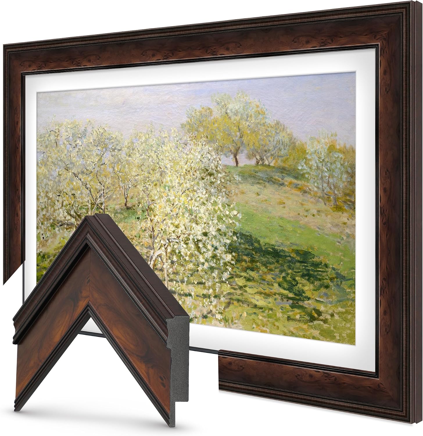 Deco TV Frames Burlwood Frame for Samsung The Frame TV, 32 Inch