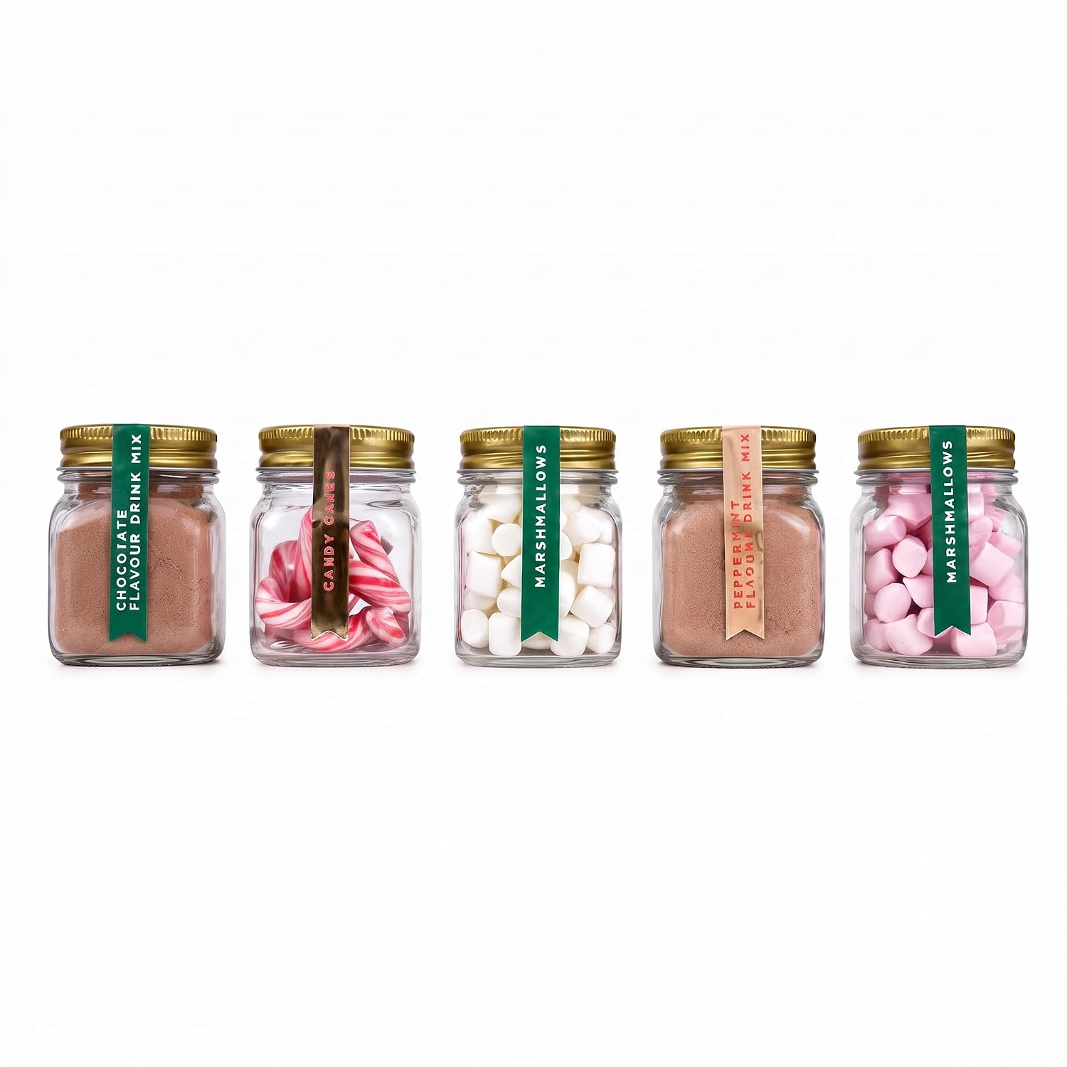 Hot Chocolate Station Gift Set with Glass Jars